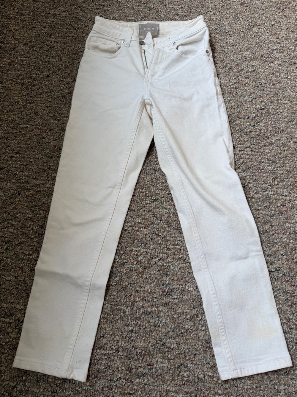 Everlane Off-White Straight-Leg Women's Jeans